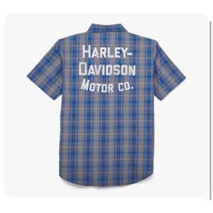 Harley-Davidson Men's Amplifier Plaid Shirt Size Medium